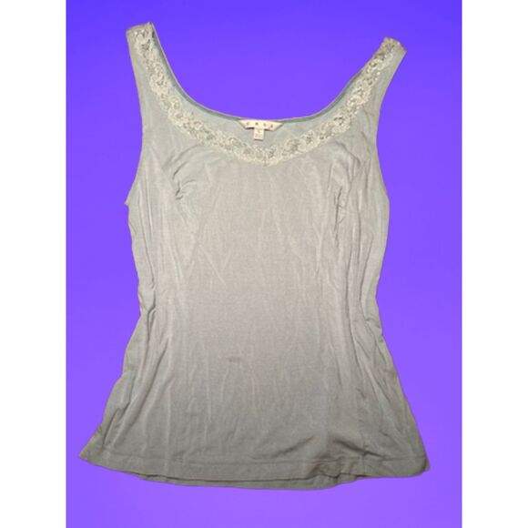 Size Large CAbi Baby Blue Lace Camisole - Picture 1 of 3
